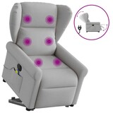thumbnail of vidaXL Massagesessel mit Aufstehhilfe Elektrisch Wolkengrau Stoff