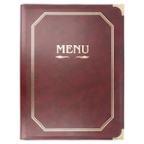 thumbnail of Garcia de Pou - Porte Menu 8 Pochettes Din-A4 25,5X33 Cm Bordeaux Pvc