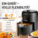 thumbnail of GOURMETmaxx Heißluftfritteuse mit 2,3 l & 1000 Watt - inkl. Timer & 8 Funktionen