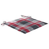 thumbnail of vidaXL Gartenstuhl-Sitzkissen 2 Stk. Rot Karomuster 50x50x4 cm Stoff