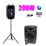 thumbnail of Enceinte Dj amplifiée 8" 20cm 200W USB/SD/BT+ pied