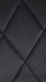 thumbnail of Barhocker FALON - Samt Schwarz 46x49x83 cm Schwarz | Barstuhl Mit Lehne Drehbar Tresenhocker Tresenstuhl Kneipenhocker Kneipenstuhl