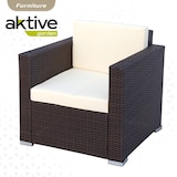 thumbnail of Conjunto muebles terraza sillones, sofá y mesita ratán Aktive