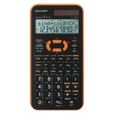 thumbnail of Sharp Calcolatrice Scientifica EL-520XYR Plastica 15,8x8x1,4 cm Batteria e Solare Nero Arancione