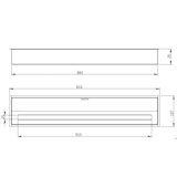 thumbnail of Bruciatore per camino a bioetanolo biocamino in acciaio inox 7 lt 91,5X18,7XH9,5 cm