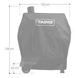 thumbnail of TAINO HERO XXL Set Smoker BBQ Grillwagen Holzkohlegrill Grill Räucherofen Haube