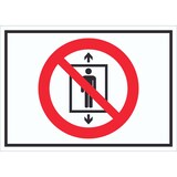 thumbnail of Personenbeförderung verboten Symbol Schild A0 Rückseite selbstklebend