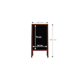 thumbnail of ALLboards Chevalet Stop Trottoir avec Cadre en Bois Laqué 100×50cm, Chevalet Publicitaire