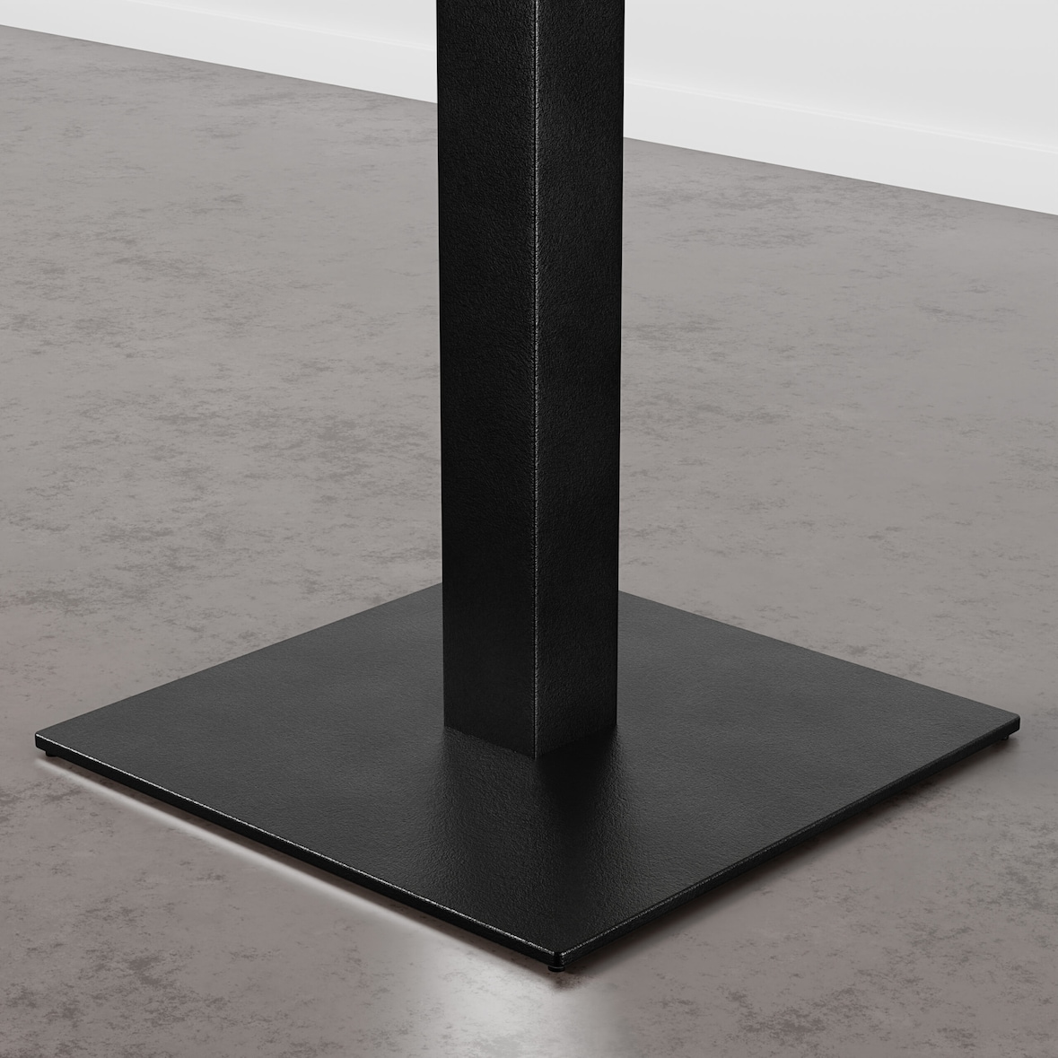 Bistrotisch 80x80 cm | D4878 LV Marmor Dunkel | Gusseisengestell