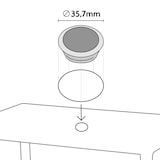 thumbnail of Tavolo Rettangolare Beige 150x90 cm con 6 Sedie Colorate Marion-S7050SETJ6PBIB