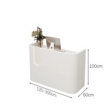 thumbnail of Empfangstresen, Kleine Gewerbetheke, Kassentheke, Empfangstisch, LED-Beleuchtung, Ladenmöbel, Frontdesk, Modernes Design Weiß 260×60×100cm
