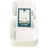 thumbnail of METRO Professional Menübox 3-geteilt, Bagasse, kompostierbar, 24 x 16.5 x 6.5 cm, Cremeweiß, 50 Stück