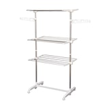 thumbnail of HOMCOM Stendibiancheria Verticale 3 Ripiani con Ruote in Acciaio Inox