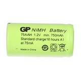 thumbnail of 2 x GP GP75AAH Akku 2/3AA Mignon NiMH Akku 1,2V 750mAh
