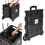 thumbnail of tectake trolley per la spesa pieghevole - nero - 402118
