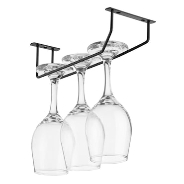 Olympia wijnglazenrek zwart 255mm