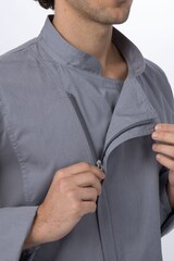 thumbnail of Chef Works® Kochjacke HARTFORD COOL VENT & lite, Reißverschluss, Grau, Größe L