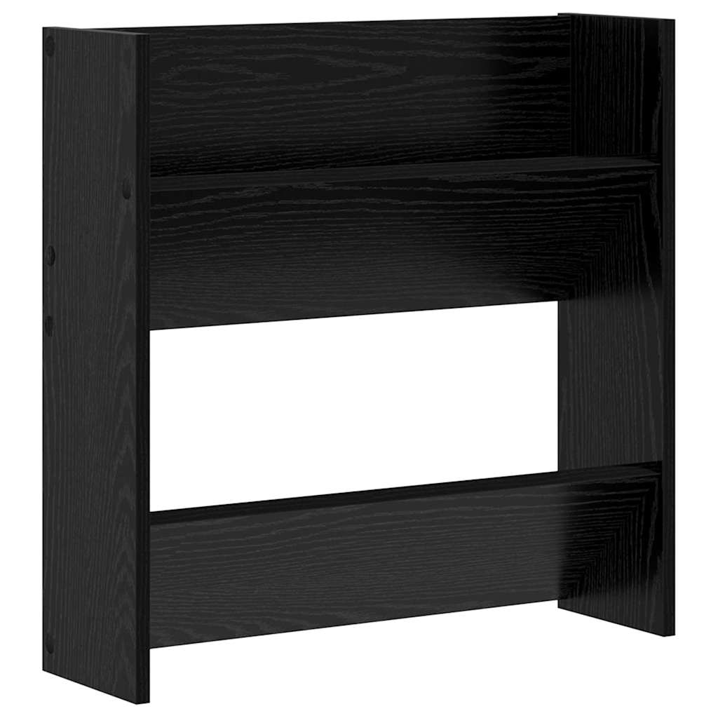 vidaXL Schuhschrank Schwarz Eichen-Optik 60 x 18 x 60 cm Holzwerkstoff
