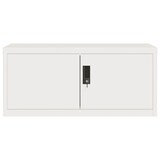 thumbnail of vidaXL Aktenschrank Weiß 90x40x130 cm Stahl