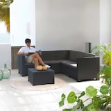 thumbnail of SHAF - Set de Muebles de Jardín y Terraza Oasis Color Grafito Tres Piezas: Sofá Canapé 3 y 2 Plazas y Mesa de Centro con Almacenaje