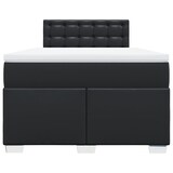 thumbnail of vidaXL Boxspringbett mit Matratze Schwarz 120x200 cm Kunstleder