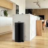 thumbnail of Kitchen Move Poubelle à pédale inox BROOKLYN noir 30L Acier inoxydable Noir