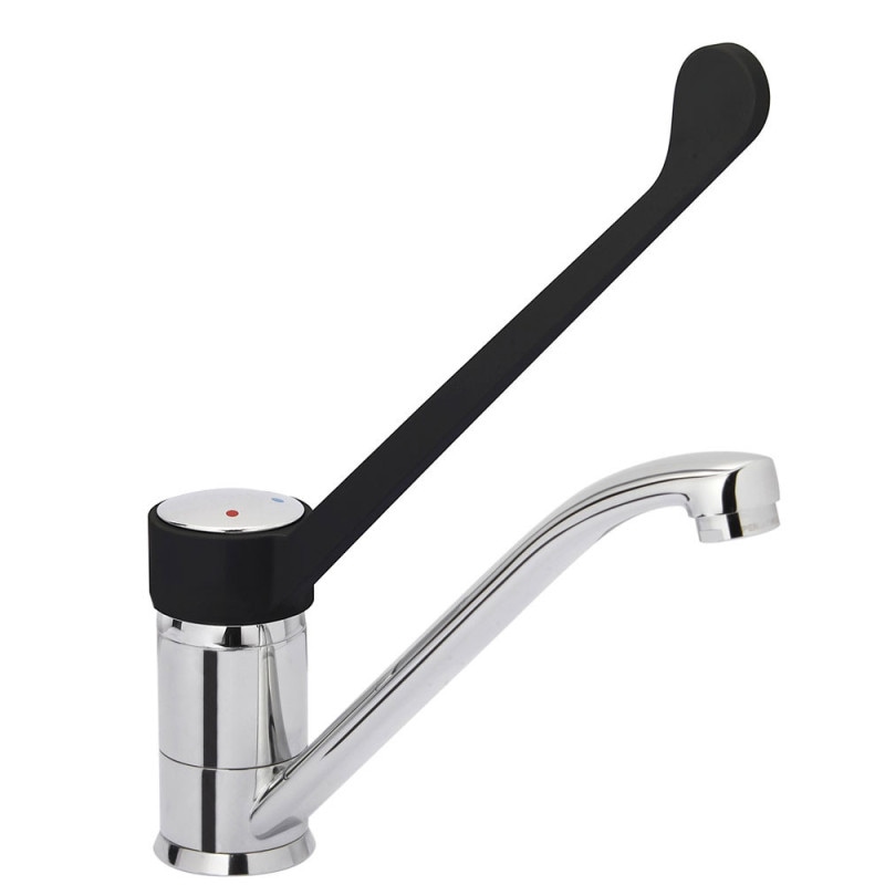 Robinet mitigeur commande à coude- sortie mono - Diamond