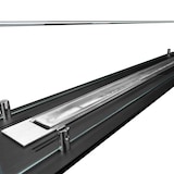 thumbnail of Queimador de lareira a bioetanol em aço com vidro de 100 cm