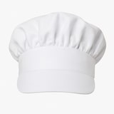 thumbnail of 10x Schirmmütze Polycotton Weiß Ø62 cm waschbar Kochmütze Kochhut