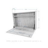 thumbnail of Secretária de carvalho Ocrea, secretária flutuante | 01150