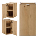 thumbnail of Helloshop26 - Badezimmer-Unterschrank für Waschbecken Designerstil 90 x 60 x 40 cm Eichenoptik schwarz 03_0010000