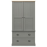 thumbnail of vidaXL Kleiderschrank VIGO Grau 90x55x176 cm Massivholz Kiefer