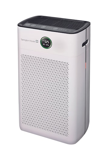 Tarrington House Purificatore d'aria AP4021, 32x21x55.5 cm, plastica / metallo, 32 x 21 x 55.5 cm, 40 W, con filtro HEPA H14, timer, bianco