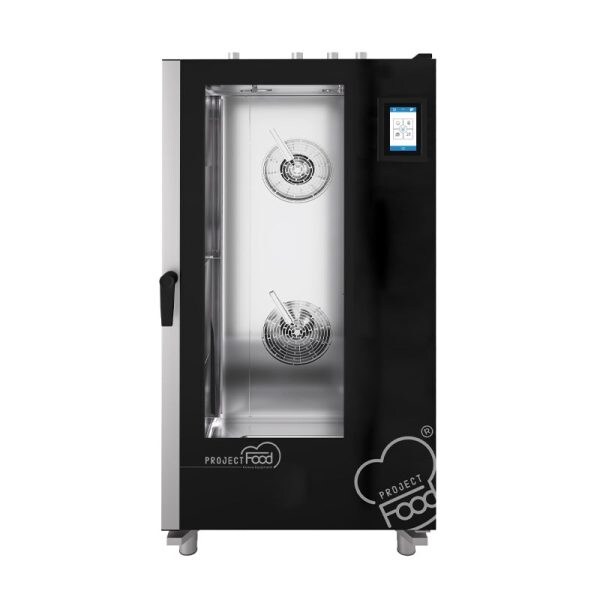 Forno professionale gas combinato convezione vapore per 20 teglie GN 2/1 - comandi touch