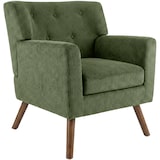 thumbnail of Poltrona Kioni in velluto a coste verde