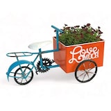 thumbnail of DanDiBo Blumenfahrrad für Garten Metall Stehend Fahrrad Blau Orange 96530 Pflanzfahrrad Dekofahrrad Blumenständer