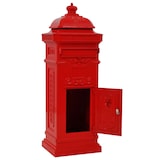 thumbnail of Helloshop26 - Buzón vintage de aluminio inoxidable color rojo 02_0041556