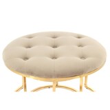 thumbnail of Hocker Dorothee 800 2er-Set Taupe / Gold