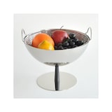 thumbnail of alessi c04 frutero de acero cromado, 150 cl, diámetro 25 cm, altura 20 cm.