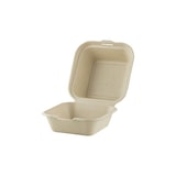 thumbnail of Natureko Suikerriet hamburgerbox 450ml/150x150x75mm bruin
