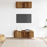 thumbnail of vidaXL 2-tlg. TV-Schrank-Set Wandmontage Altholz-Optik Holzwerkstoff