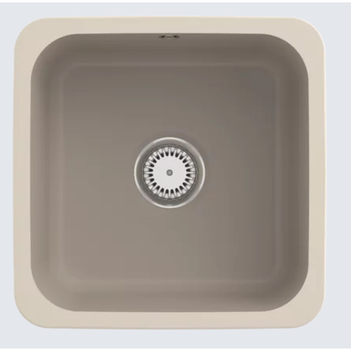 Villeroy&Boch Spülbecken, Küchenspüle Cisterna 50 Almond 450x450mm, Unterschrankbreite 50cm