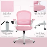 thumbnail of Vinsetto Sedia da Ufficio Ergonomica con Schienale a Rete Rosa