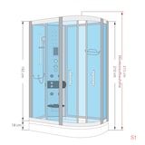 thumbnail of AcquaVapore Duschkabine Komplettdusche Dusche D30-73M1R 80x120 cm  OHNE 2K Scheiben Versiegelung