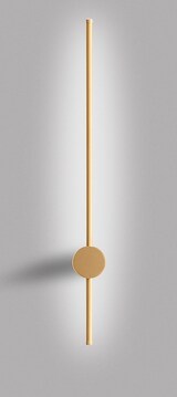 thumbnail of Aplique LED Enila 20W 1150lm 3000K, regulável por trailing edge e botão de pressão, dourado escovado, design moderno Gealuce