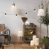 thumbnail of XXL Kerze Kunststoff flackernd H:40cm für Balkon Terrasse Garten weiß