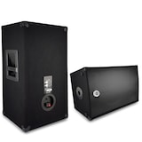 thumbnail of Paire d'enceintes Sono DJ BM SONIC BMS-10, Bass Reflex Trapézoïdal à 3 voies 10"/25cm - 2 x 400W, supports pieds et sacoche