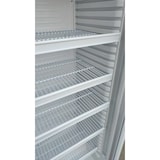 thumbnail of Frigo vetrina bibite verticale refrigerata 1 anta in vetro bianca +0/+10 °C 450 lt 65x65x179,5h cm