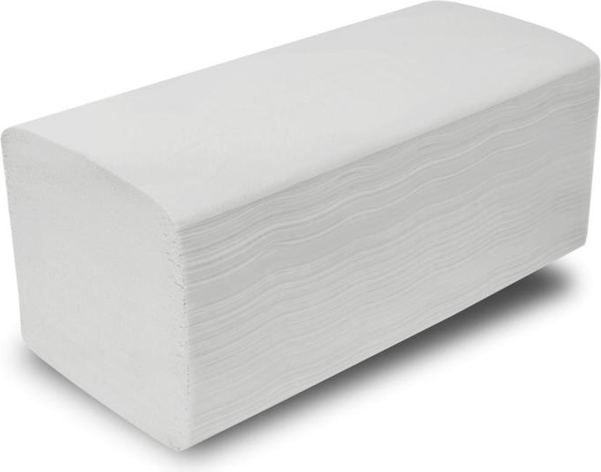 4000 Papierhandtücher - 24 x 22 cm - weiß - ZZ- V - Falz - Falthandtücher