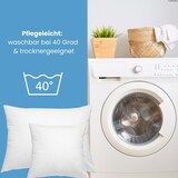 thumbnail of 2 Stück / 2er Set Federkissen 100% Federn 50x50 - 600g OEKO-TEX Kissen / Füllkissen mit Bezug aus 100% Baumwolle weiß / Innenkissen / Kissenfüllung /